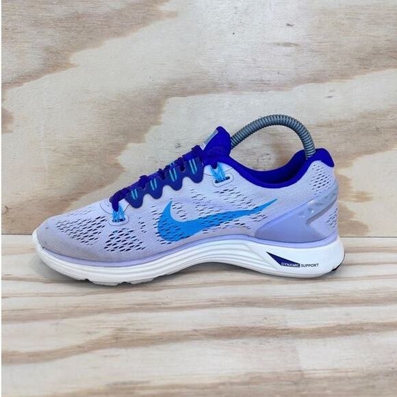 Nike - Lunar Glide 5 - Running Shoes - Blue/Purple - Women's - 7.5 - 599395-545 - Picture 4 of 9